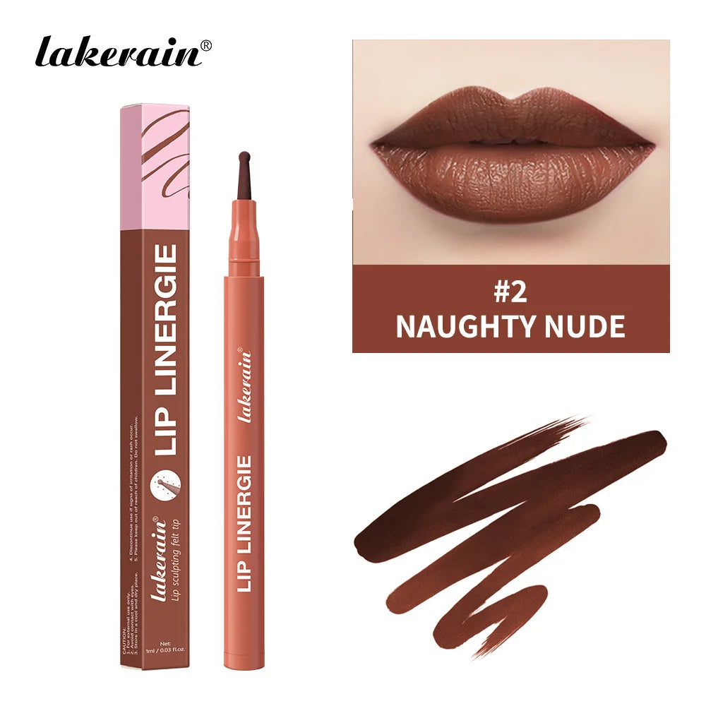 Waterproof Felt Tip Lip Liner for Sculpted and Plump Looking Lips - 40