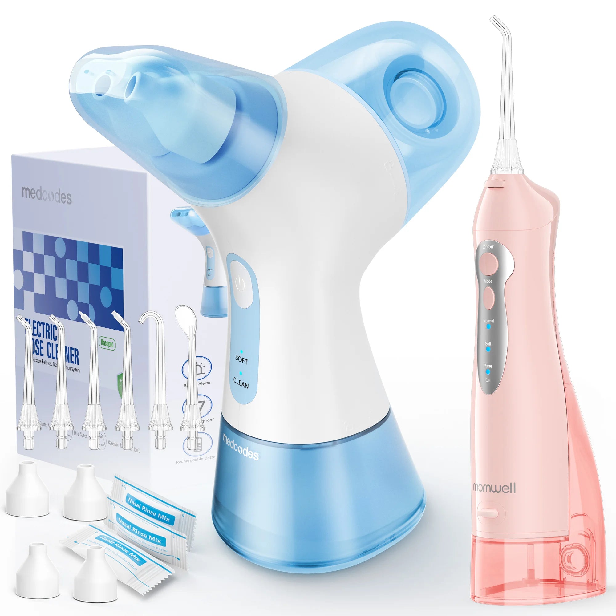 Electric Nasal Irrigation and Oral Flosser Combo for Sinus Relief - 29