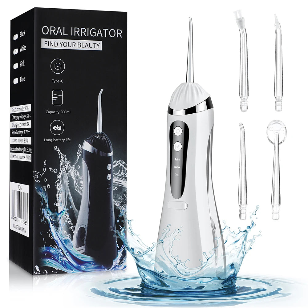 Portable Electric Water Flosser for Deep Teeth Cleaning and Gum Health - 1