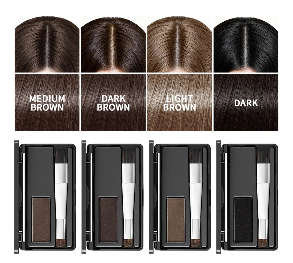 Waterproof Hairline Shadow and Root Cover Up Powder Palette - 8