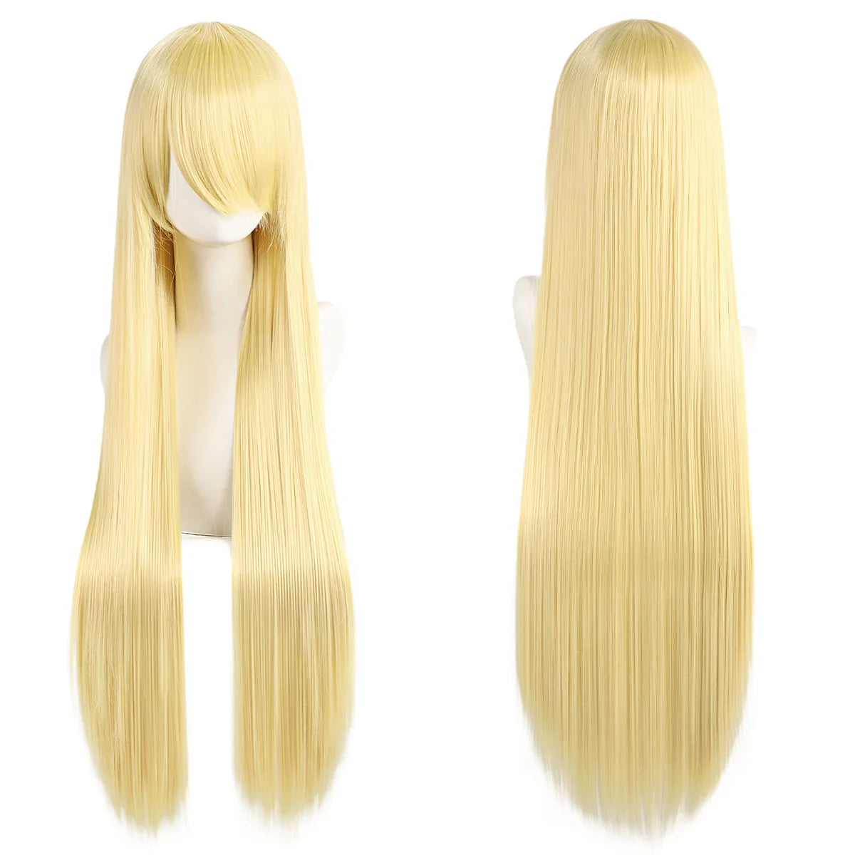 Long Straight Synthetic Cosplay Wig with Bangs