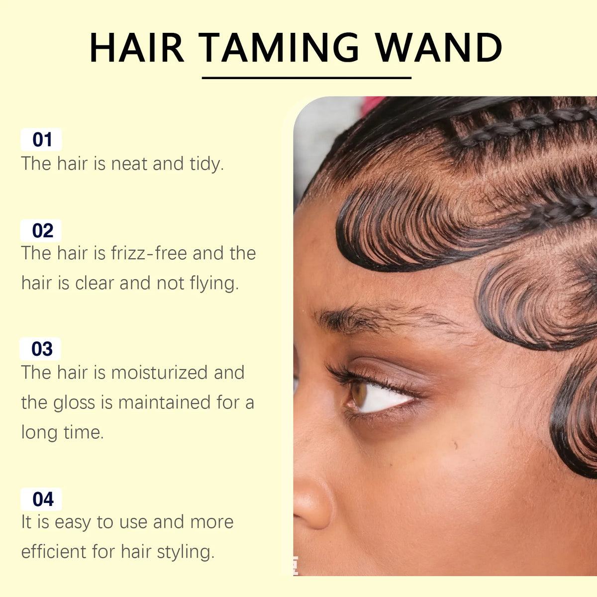 Anti-Frizz Hair Finishing Stick for Sleek and Polished Styles