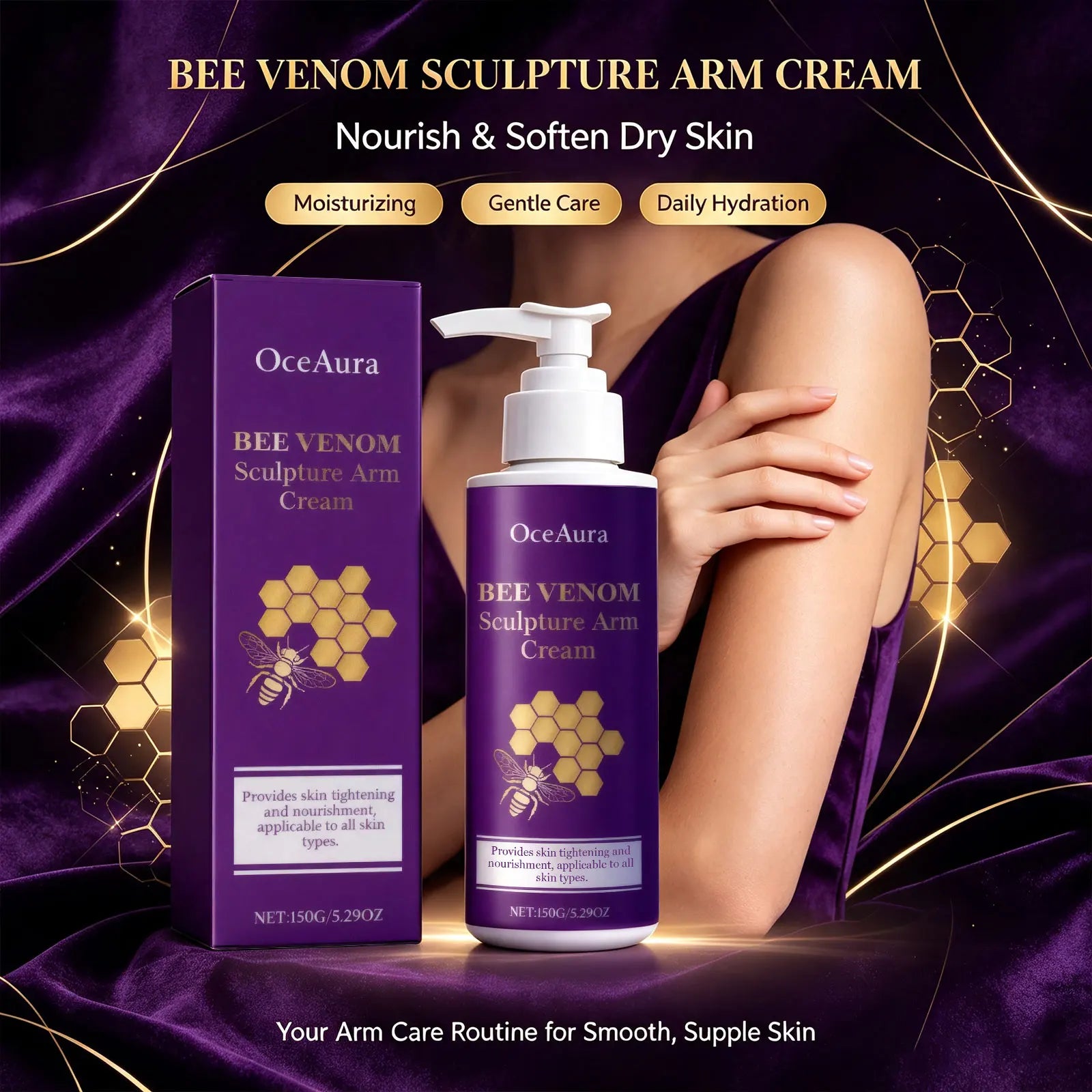 Bee Venom Sculpting and Firming Arm Cream for Sagging Skin - 6