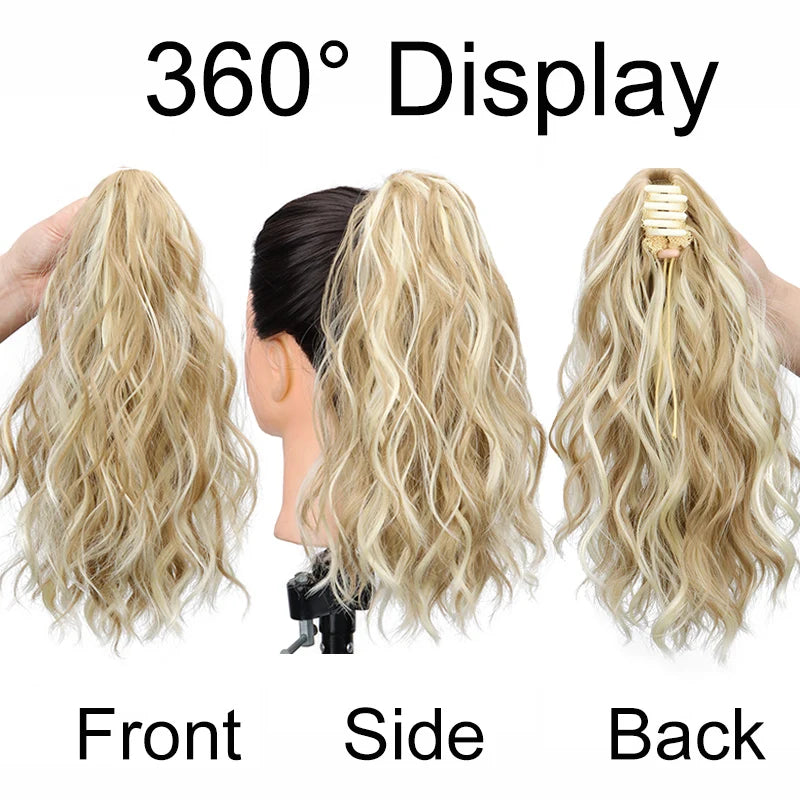 14-Inch Curly Claw Clip Ponytail Hair Extension - 2
