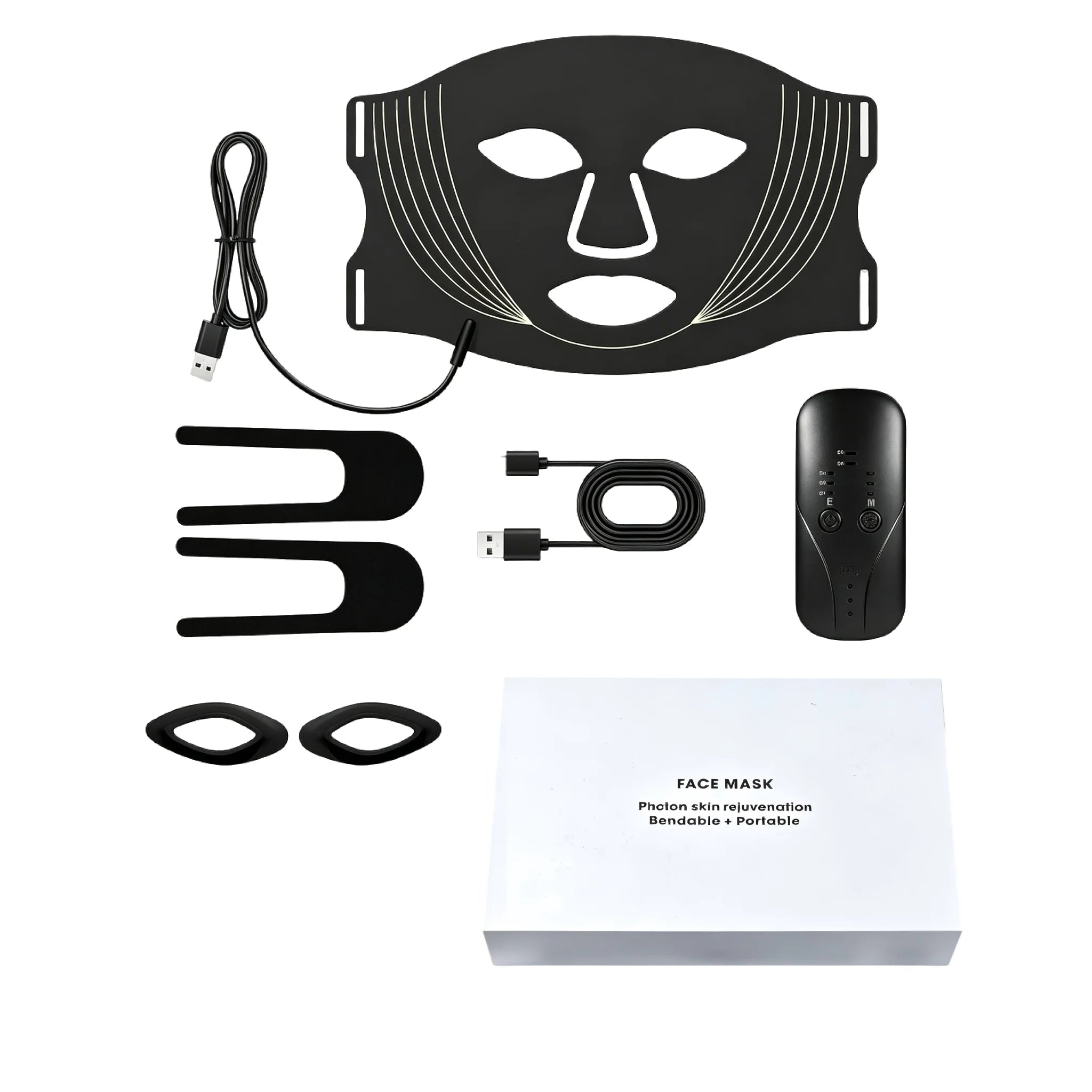 7-Color LED Silicone Facial Mask for Skin Rejuvenation and Firming - 13