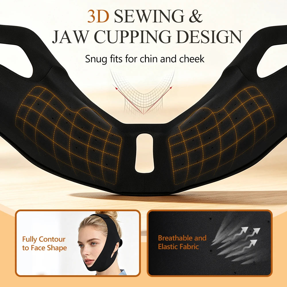 Hot and Cold V-Line Face Lifting Bandage for Jaw Relief and Firming - 6