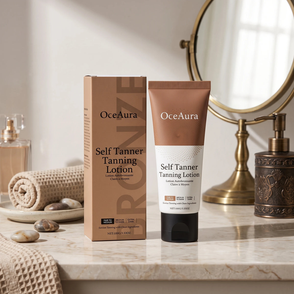 Gradual Sunless Tanning Lotion for a Natural Bronze Glow