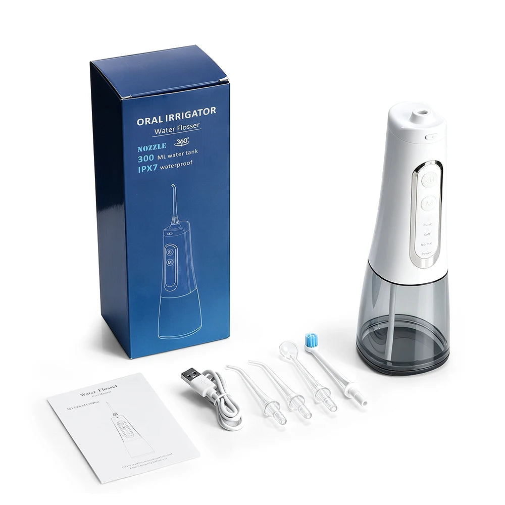 Portable Rechargeable Water Flosser for Deep Teeth and Gum Cleaning - 16