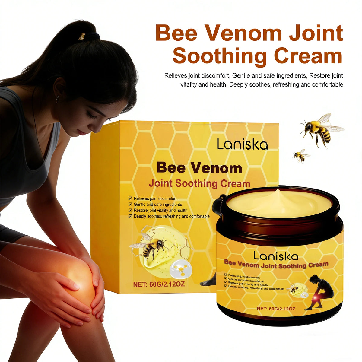 Bee Venom Joint Soothing Cream for Muscle and Joint Relief