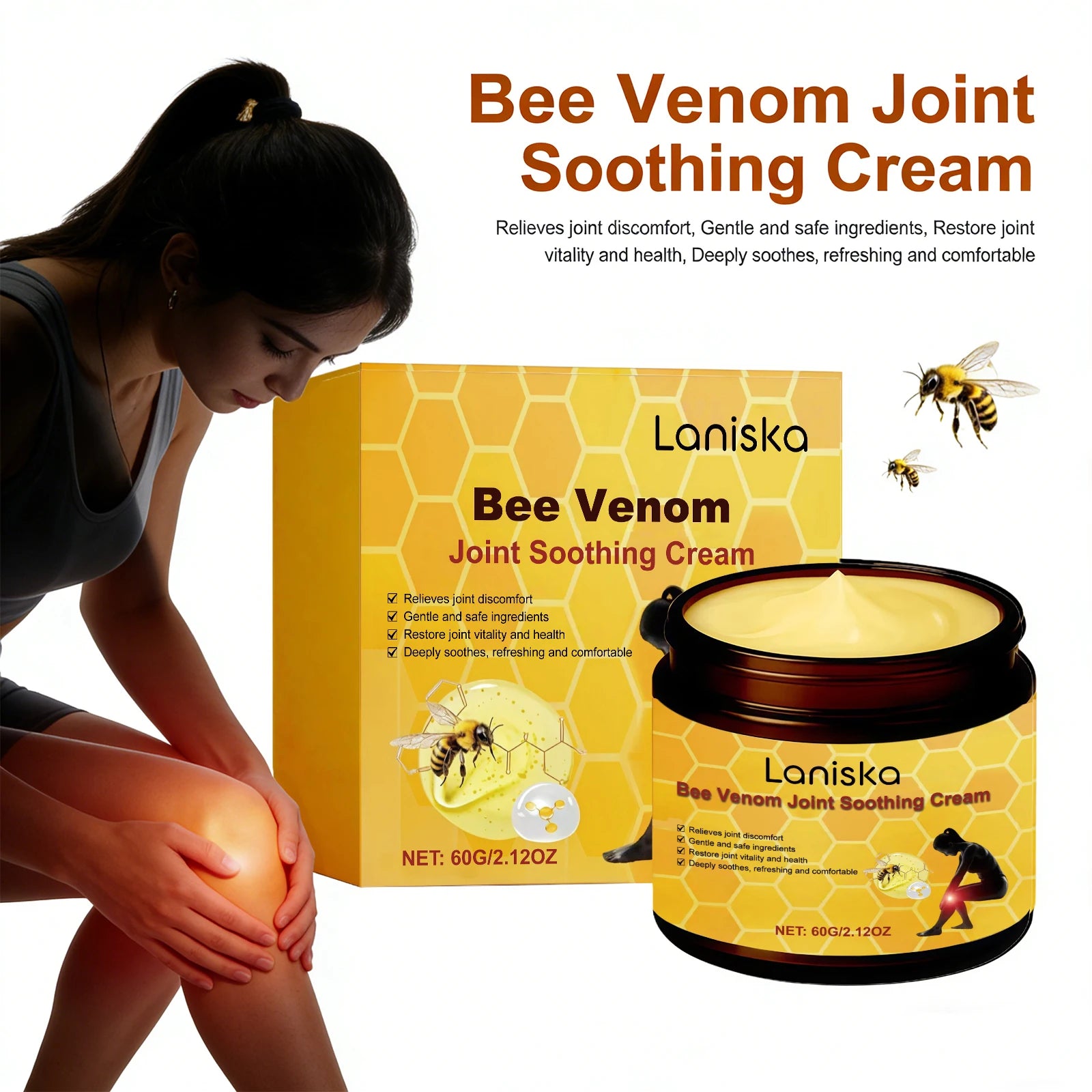 Bee Venom Joint Soothing Cream for Muscle and Joint Relief - 4