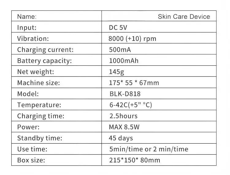 5-in-1 Micro-Current LED Facial Lifting and Skin Tightening Massager - 14