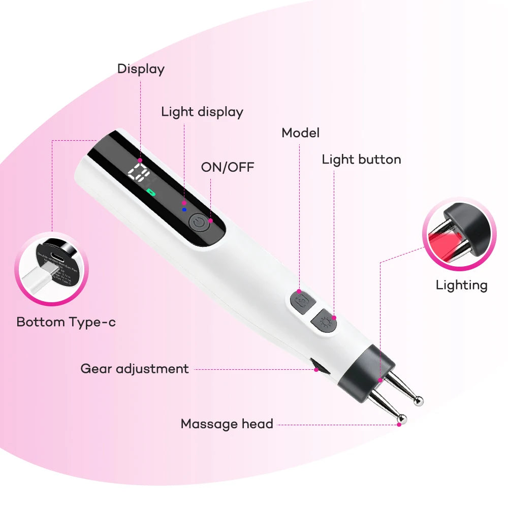 Handheld Electric Precision Massager for Face Neck and Body - 9