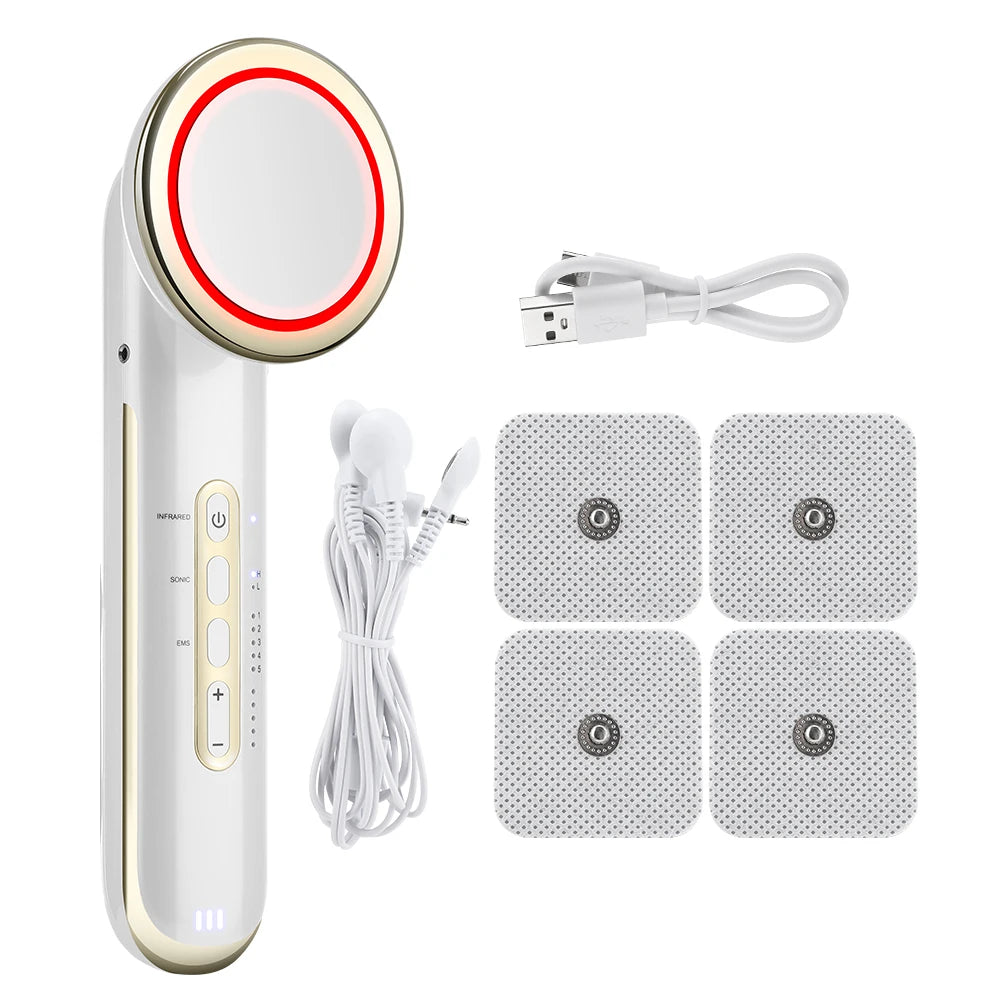 Ultrasonic EMS Body Slimming and Facial Lifting Beauty Massager Device - 12