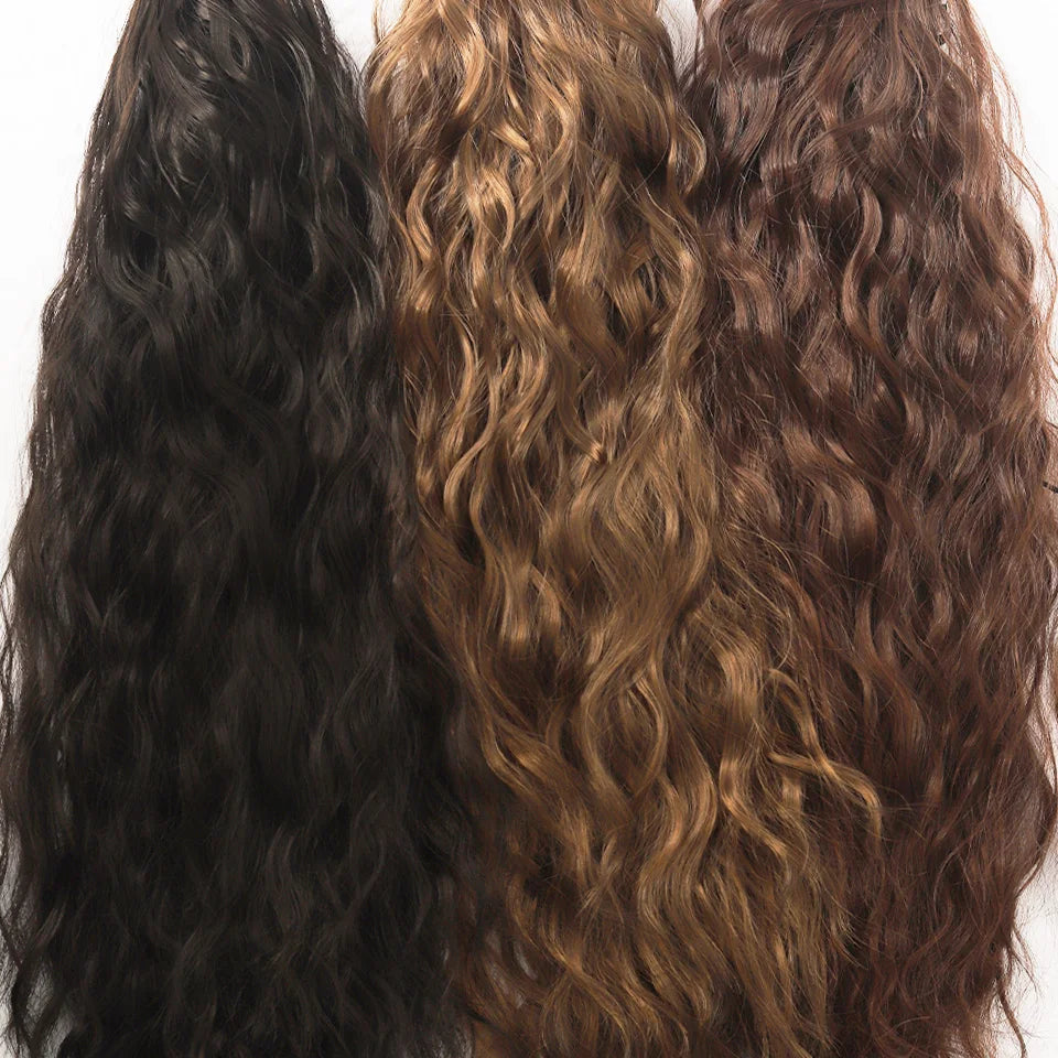 20 Inch Wavy Claw Clip Ponytail Hair Extension - 4
