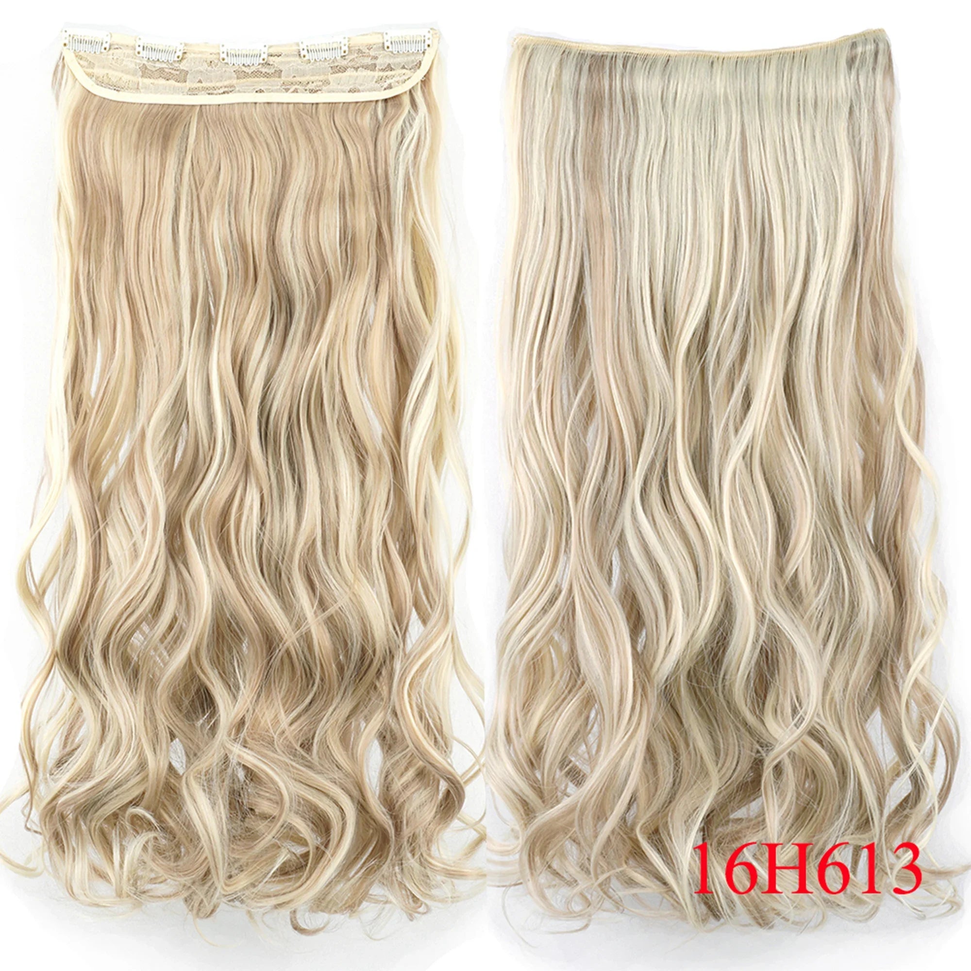 Curly Clip-In Synthetic Hair Extensions for Instant Volume and Length - 6