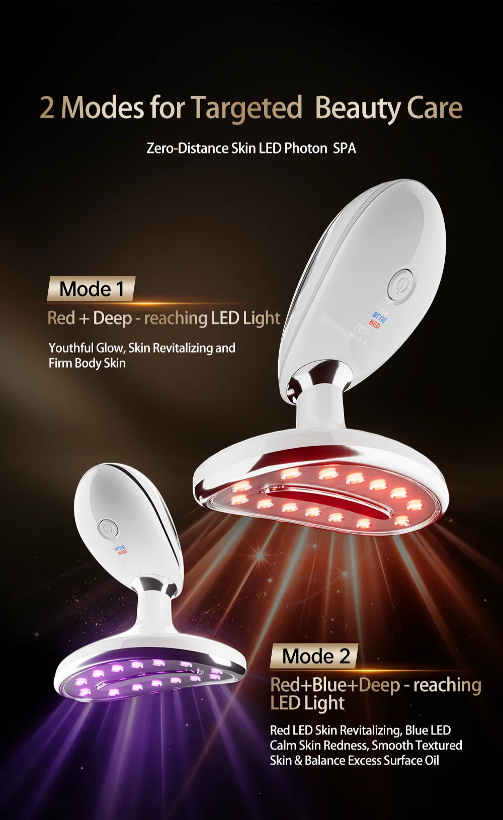 LED Facial and Body Skin Tightening and Rejuvenation Sculpting Device - 10