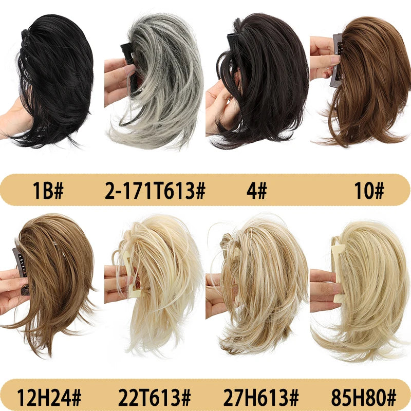 Messy Claw Clip Hair Bun Extension for Instant Volume - 7