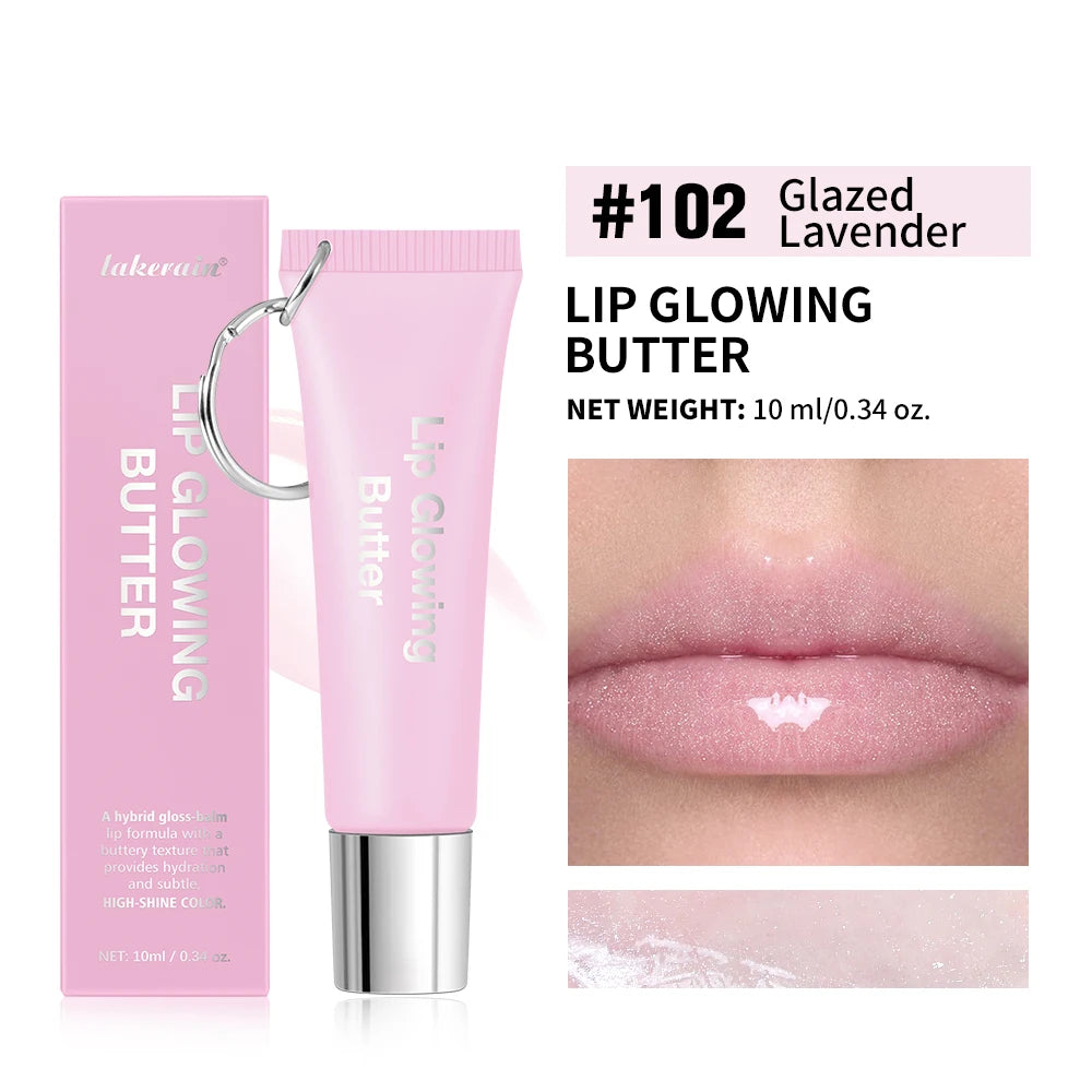 Hydrating Lip Gloss with Keychain for Long-Lasting Moisture and Shine - 19