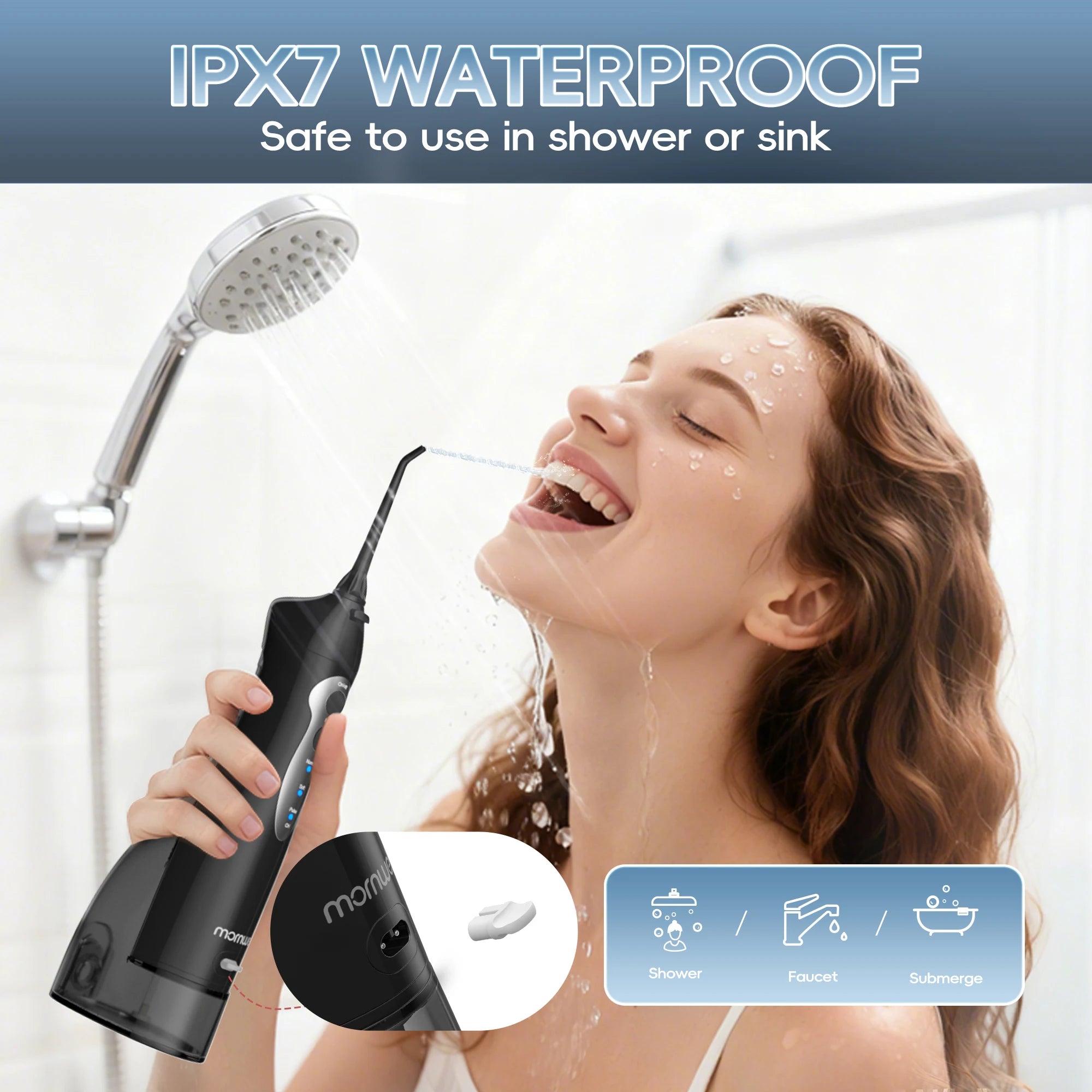 Portable Electric Water Flosser for Teeth Cleaning and Gum Health - 3