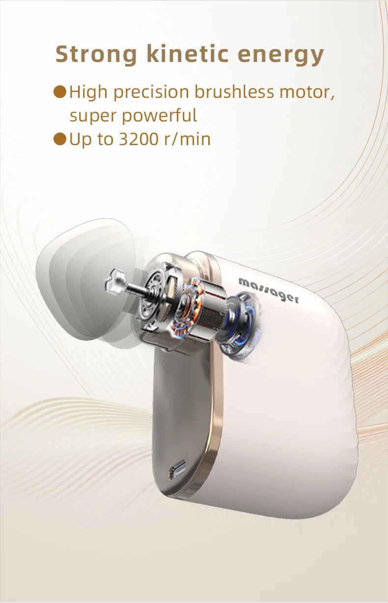 Portable Deep Tissue Massage Gun for Muscle Recovery and Pain Relief - 14
