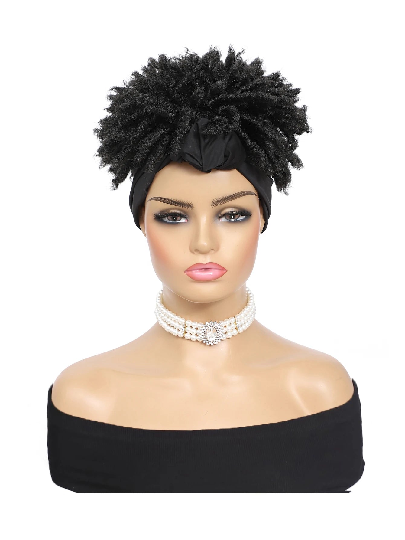 Short Curly Braid Headband Wig for Easy Daily Styling - 2