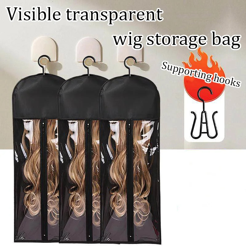 Dust-Proof Hanging Wig Storage Bag with Hanger