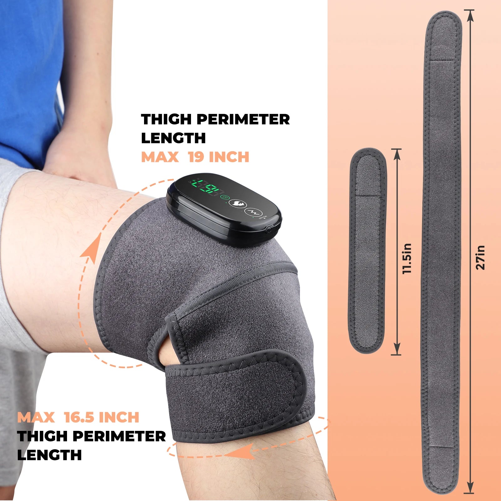 Heated Vibration Massager for Knee, Shoulder and Elbow Pain Relief - 6