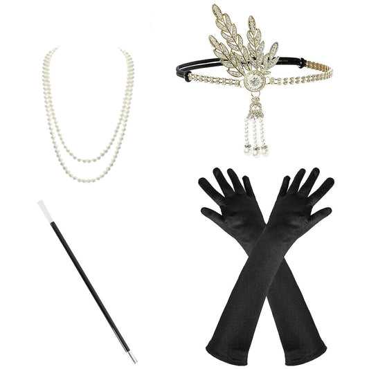 1920s Flapper Costume Accessory Set for Themed Parties