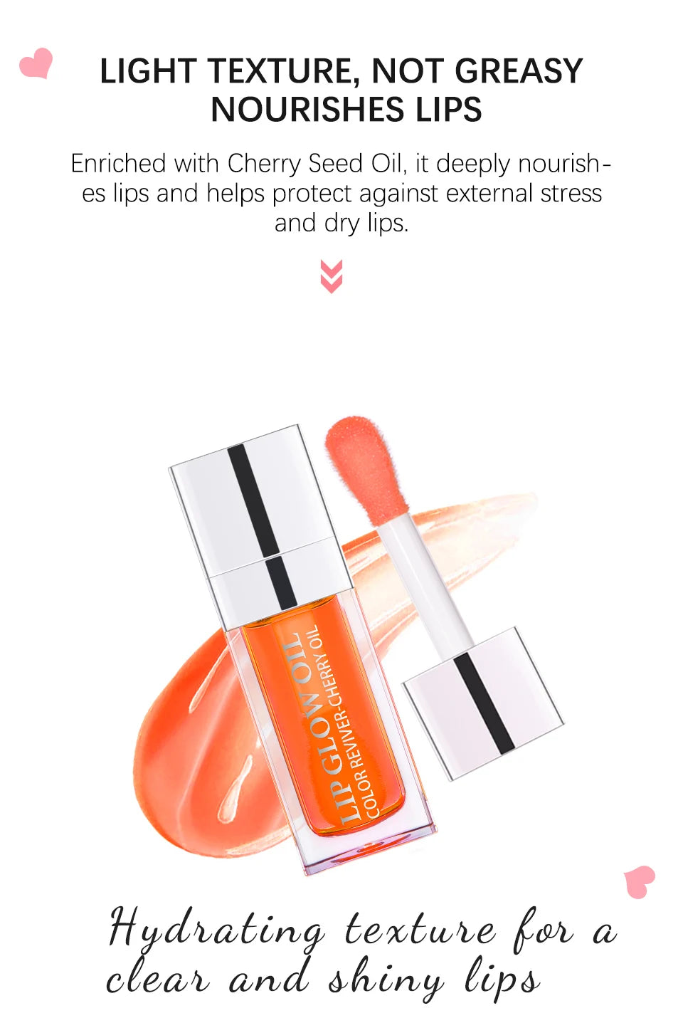 Hydrating Crystal Jelly Lip Oil for Fuller and Glossy Lips - 12