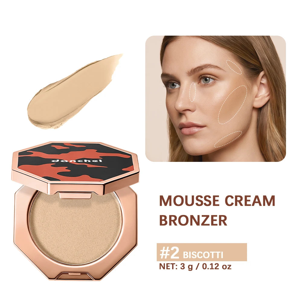 Long-Lasting Cream Mousse Bronzer for Natural Sculpting and Definition