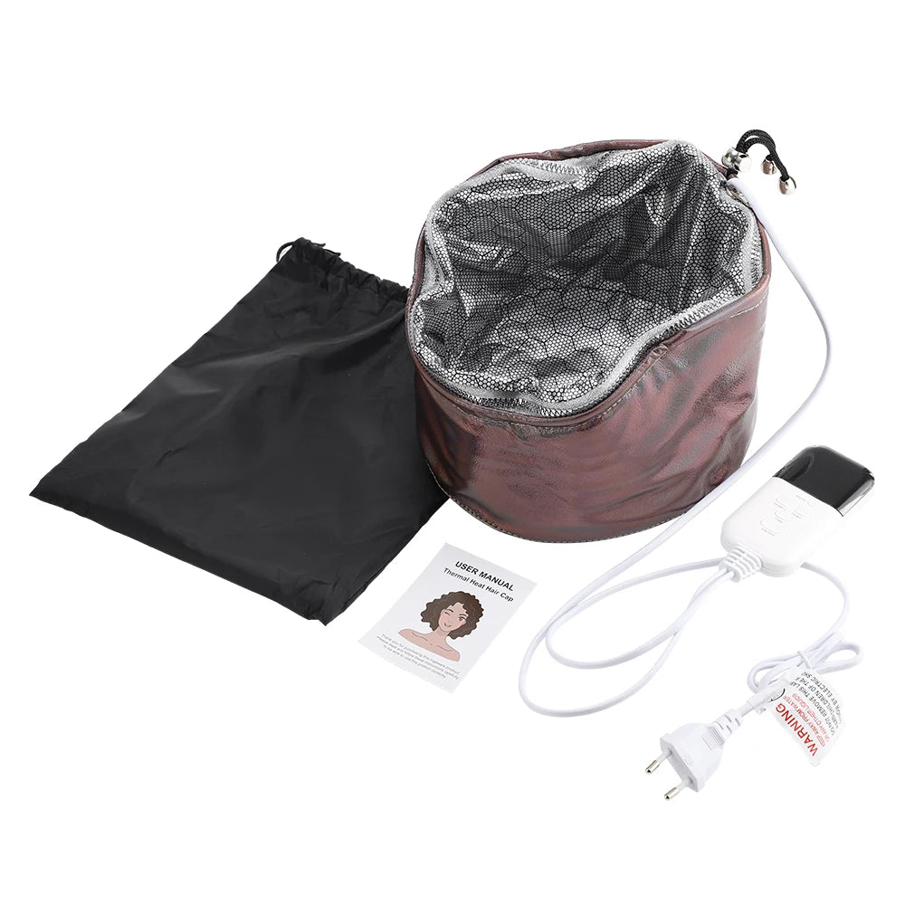 Electric Thermal Hair Steamer Cap for Deep Conditioning Treatments - 11