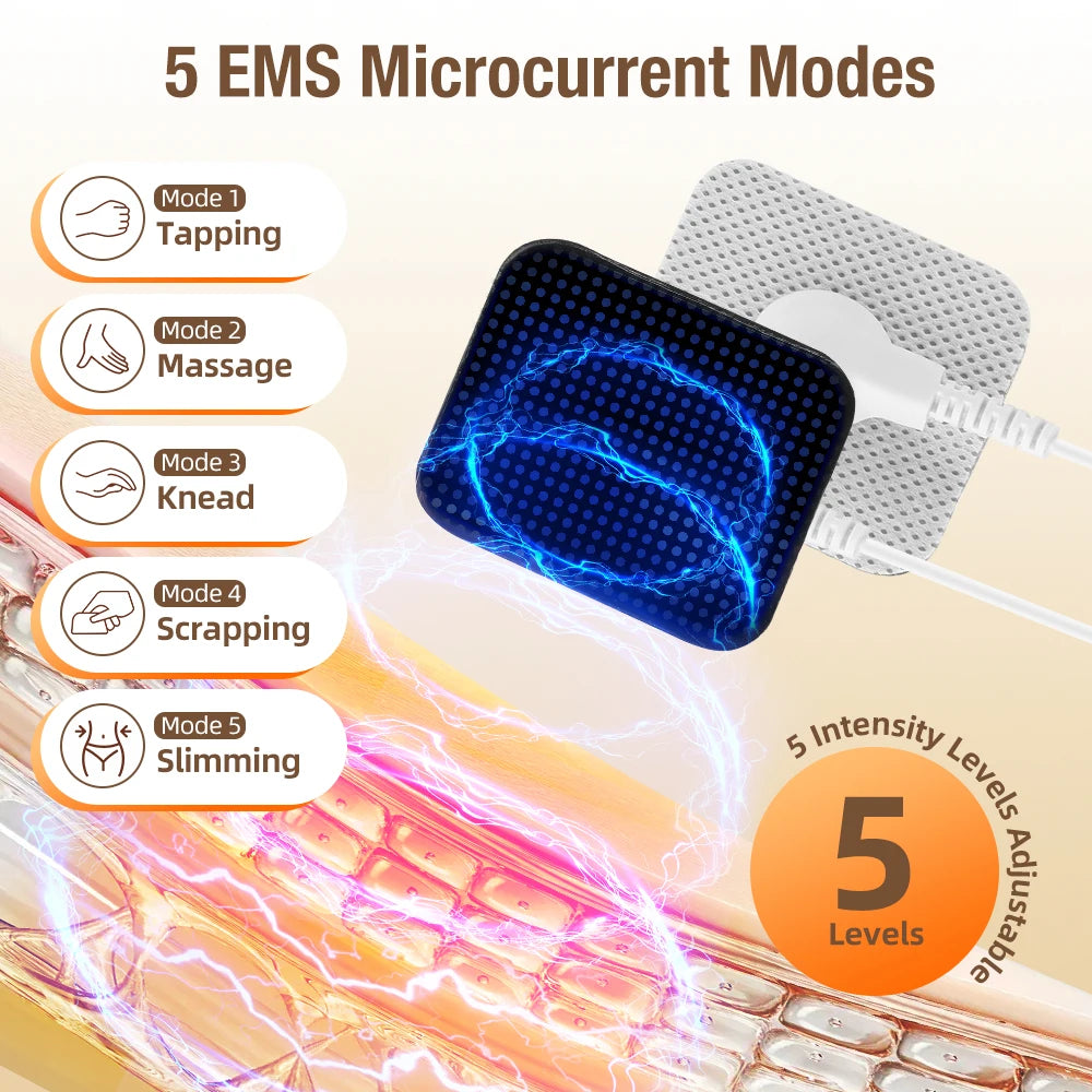 Ultrasonic EMS Body Slimming and Facial Lifting Beauty Massager Device - 3