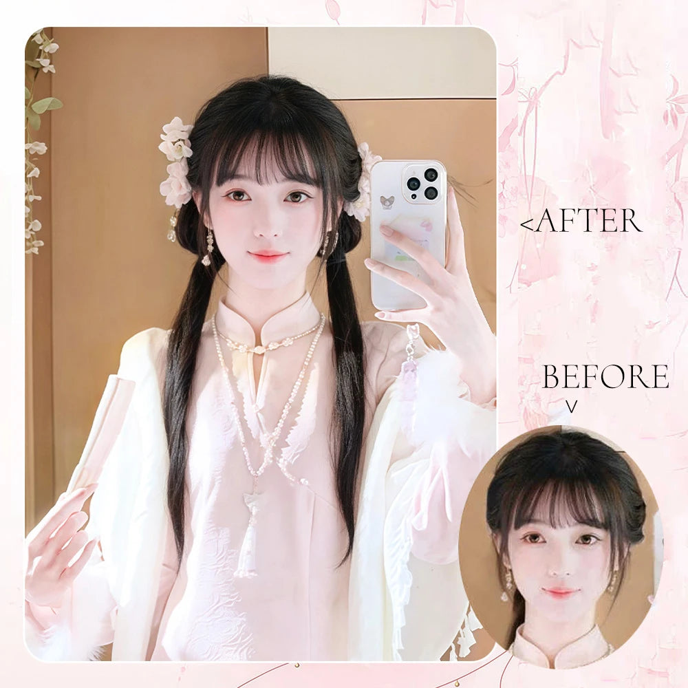 Clip-in Claw Ponytail Extension with Messy Bun for Elegant Hairstyles - 8