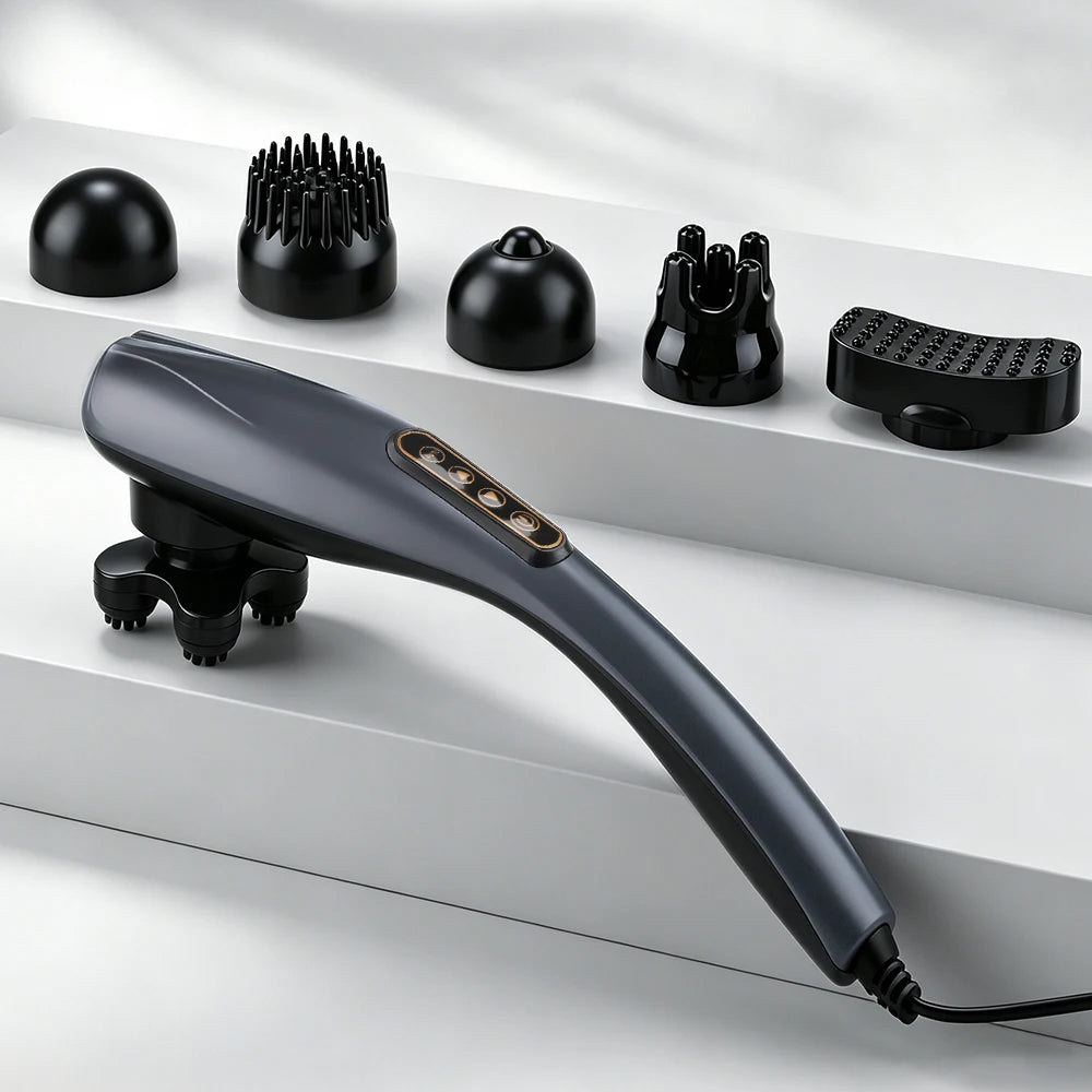 Electric Handheld Percussive Body Massager for Deep Tissue Muscle Relief
