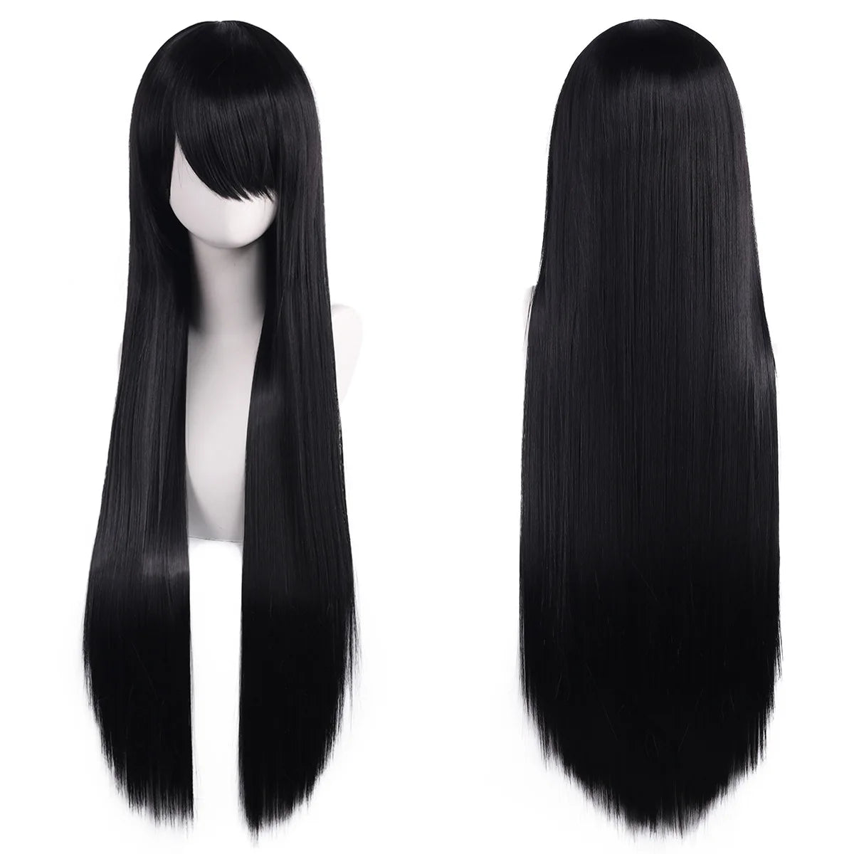 Long Straight Synthetic Cosplay Wig with Bangs