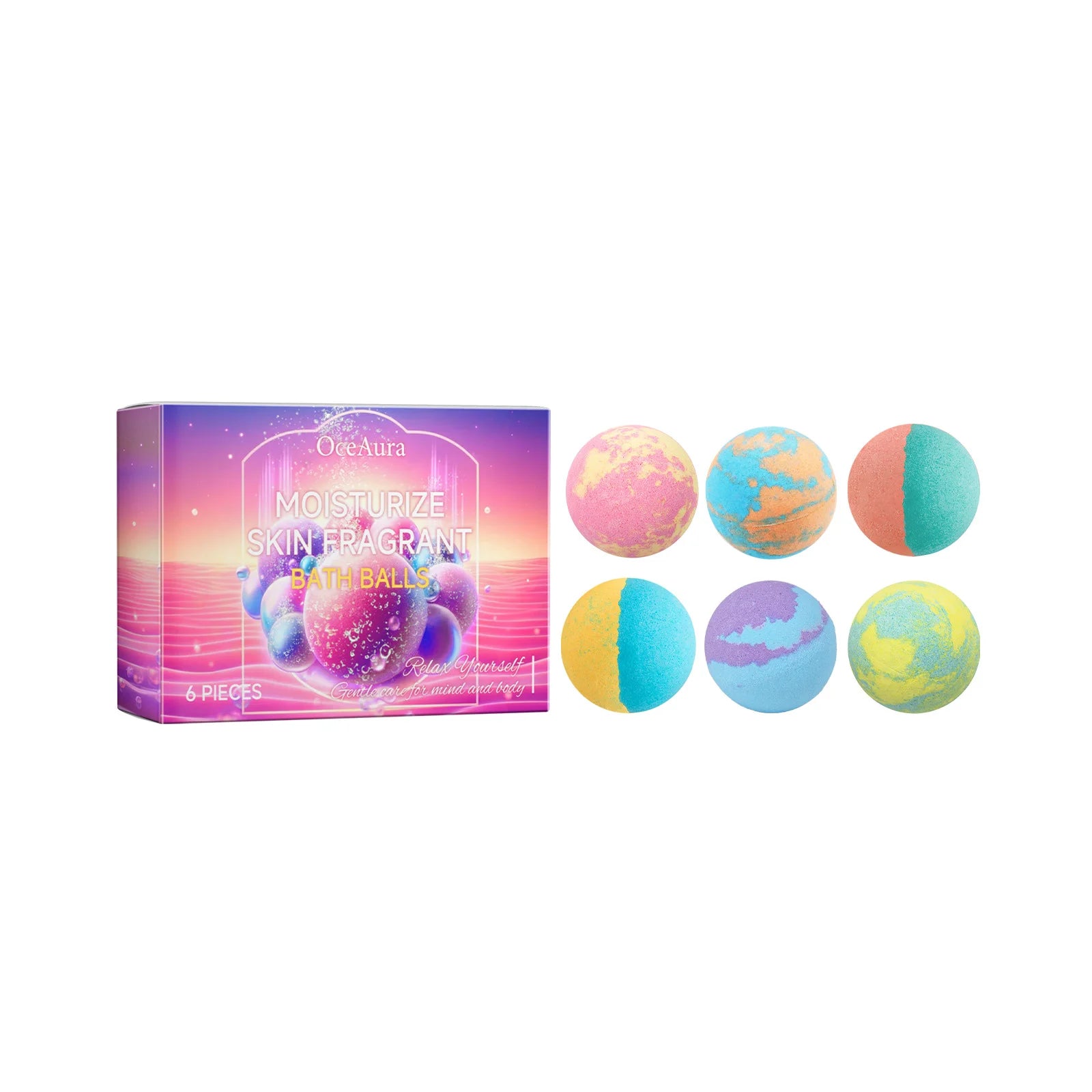 Aromatherapy Bath Bombs for Stress Relief and Moisturizing Skin Care - 7