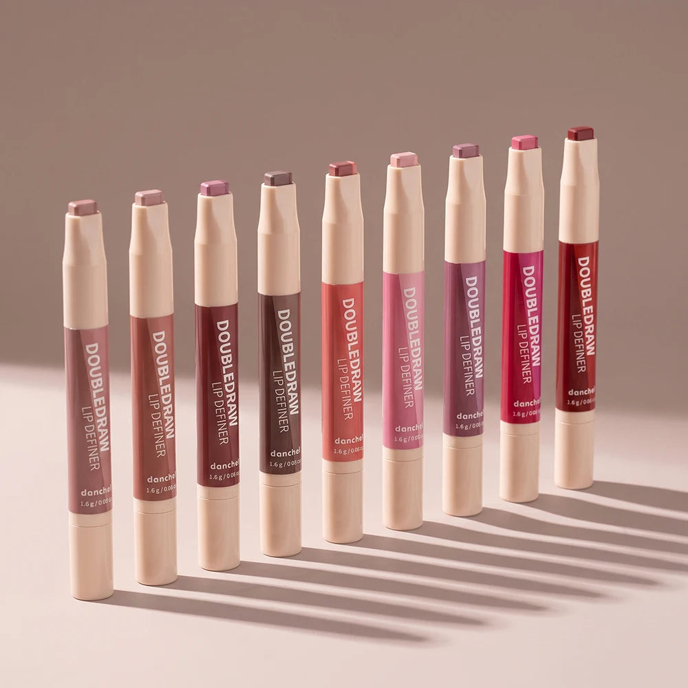 2-in-1 Dual Ended Matte Lip Contour Liner and Hydrating Gloss Pen