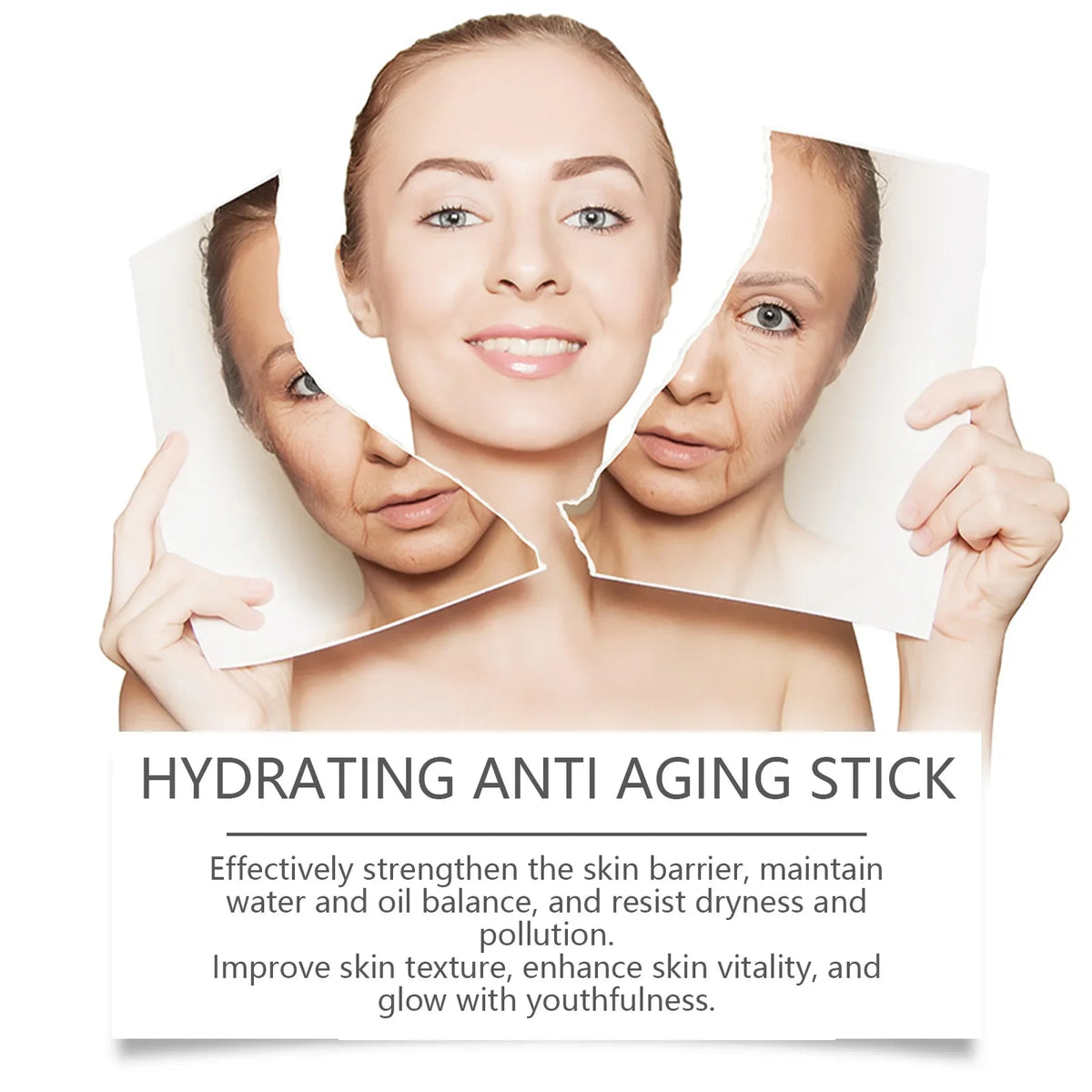 Collagen Anti-Aging Moisturizing Balm Stick for Face Wrinkle Reduction