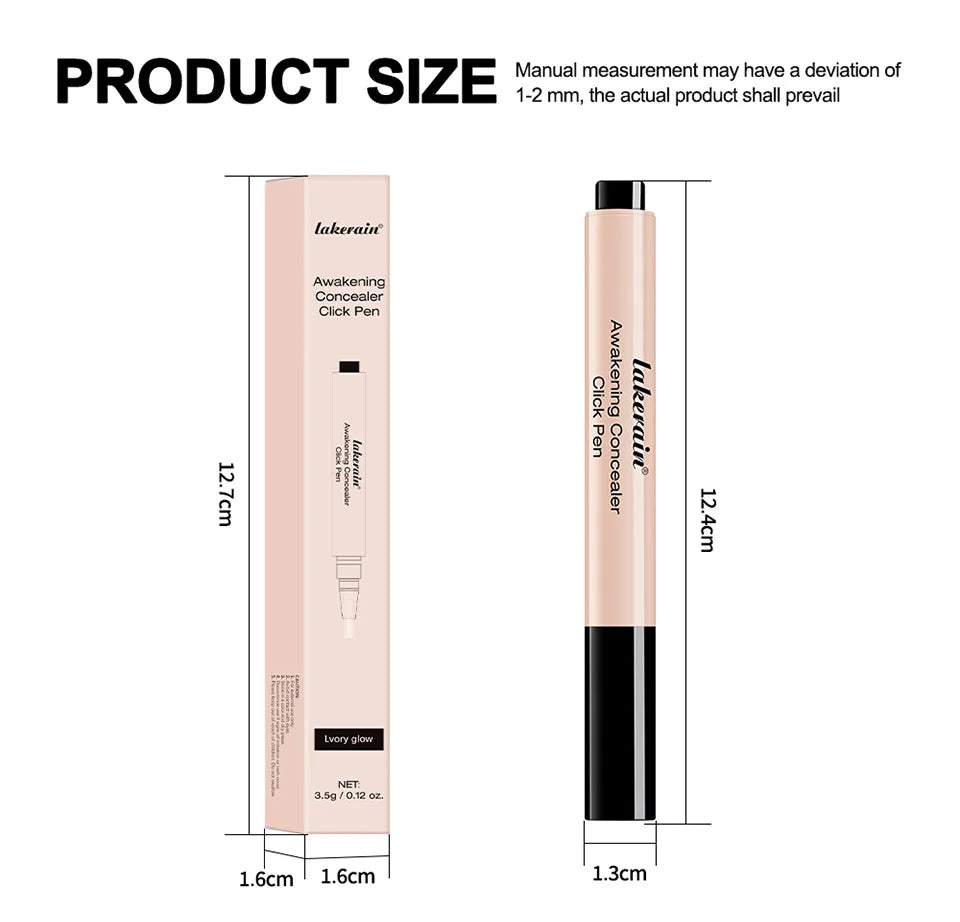 Waterproof Awakening Concealer Click Pen for Natural Brightening Coverage - 17