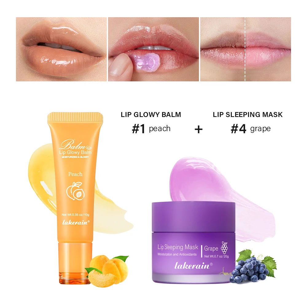 Hydrating Lip Repair Balm and Overnight Recovery Sleeping Mask Set - 37