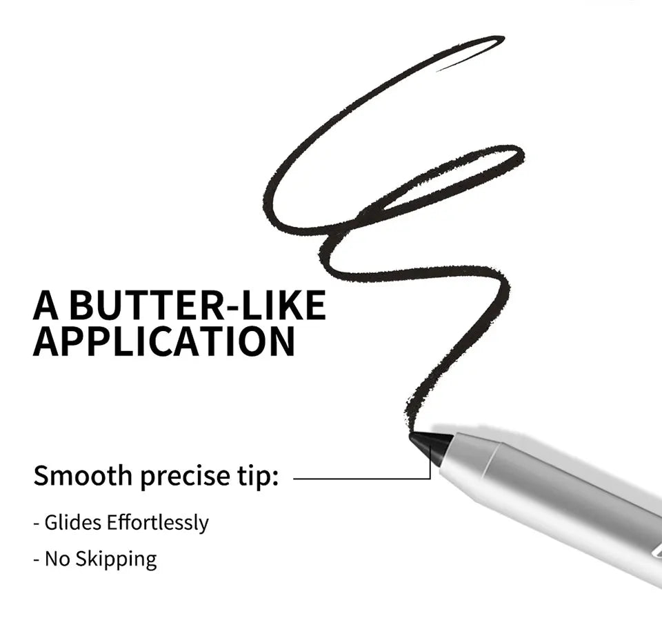 Waterproof Long-Lasting Eyeliner Pencil for Precise Smokey Eye Makeup - 15