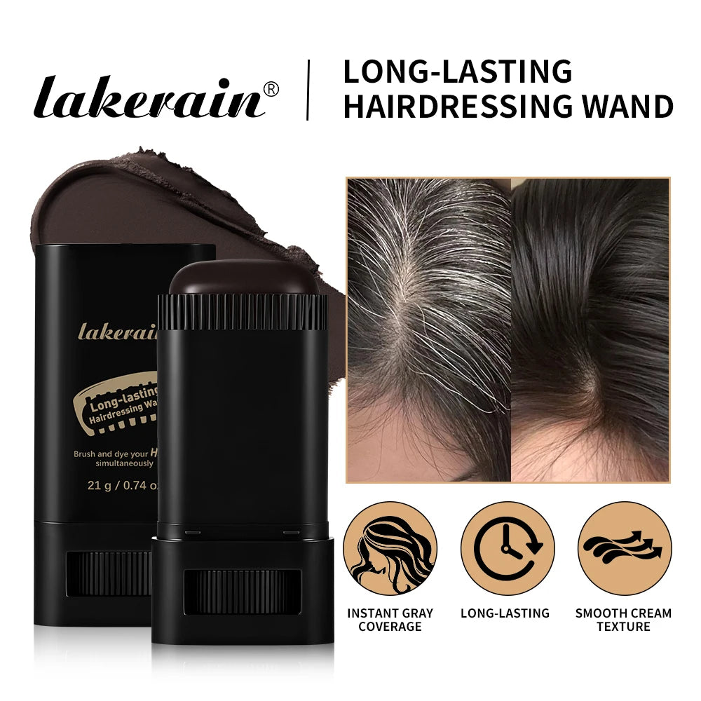 Instant Gray Hair Root Touch-Up Stick for Natural Color Coverage - 3