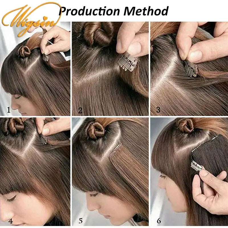 Long Straight Clip-In Hair Extensions for Instant Volume and Length