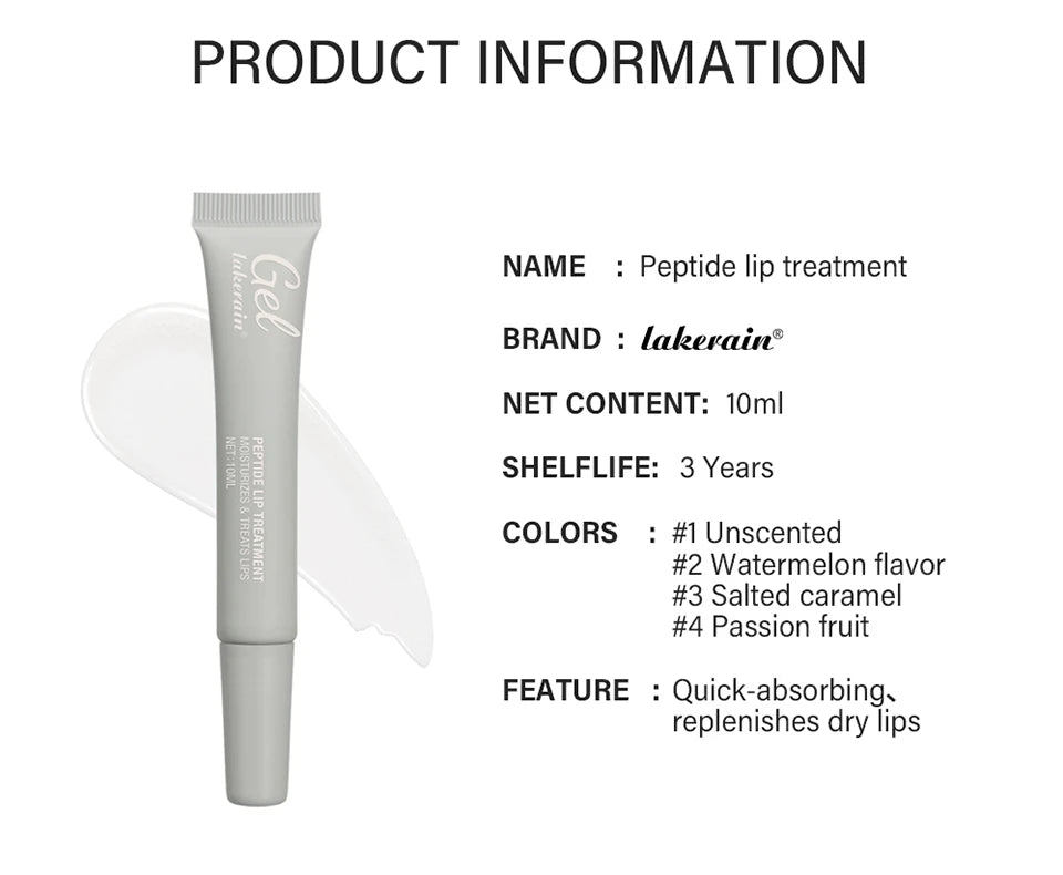 Peptide Moisturizing Lip Treatment Gel for Soft and Nourished Lips
