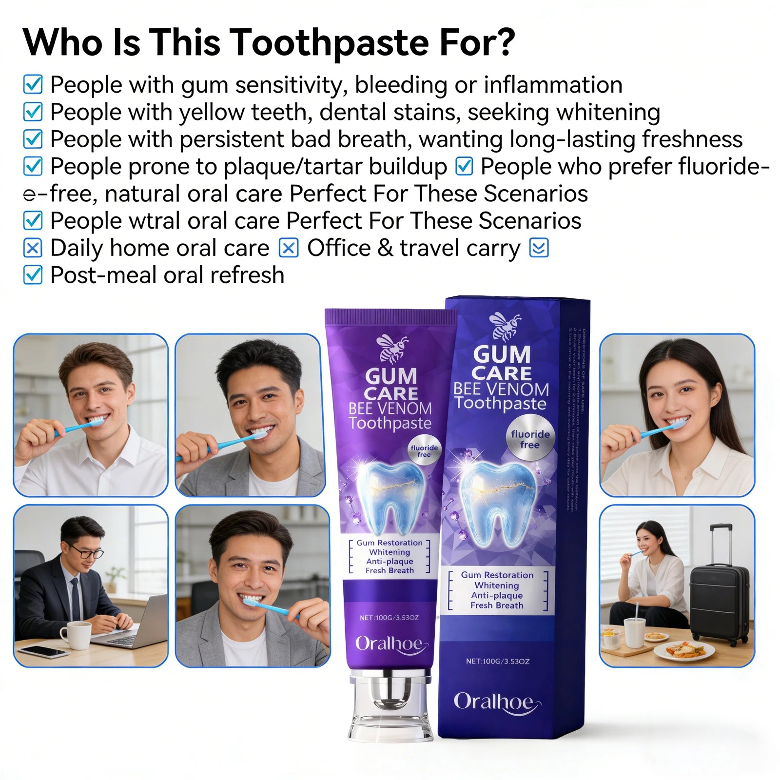 Bee Venom Gum Repair and Teeth Whitening Toothpaste - 1