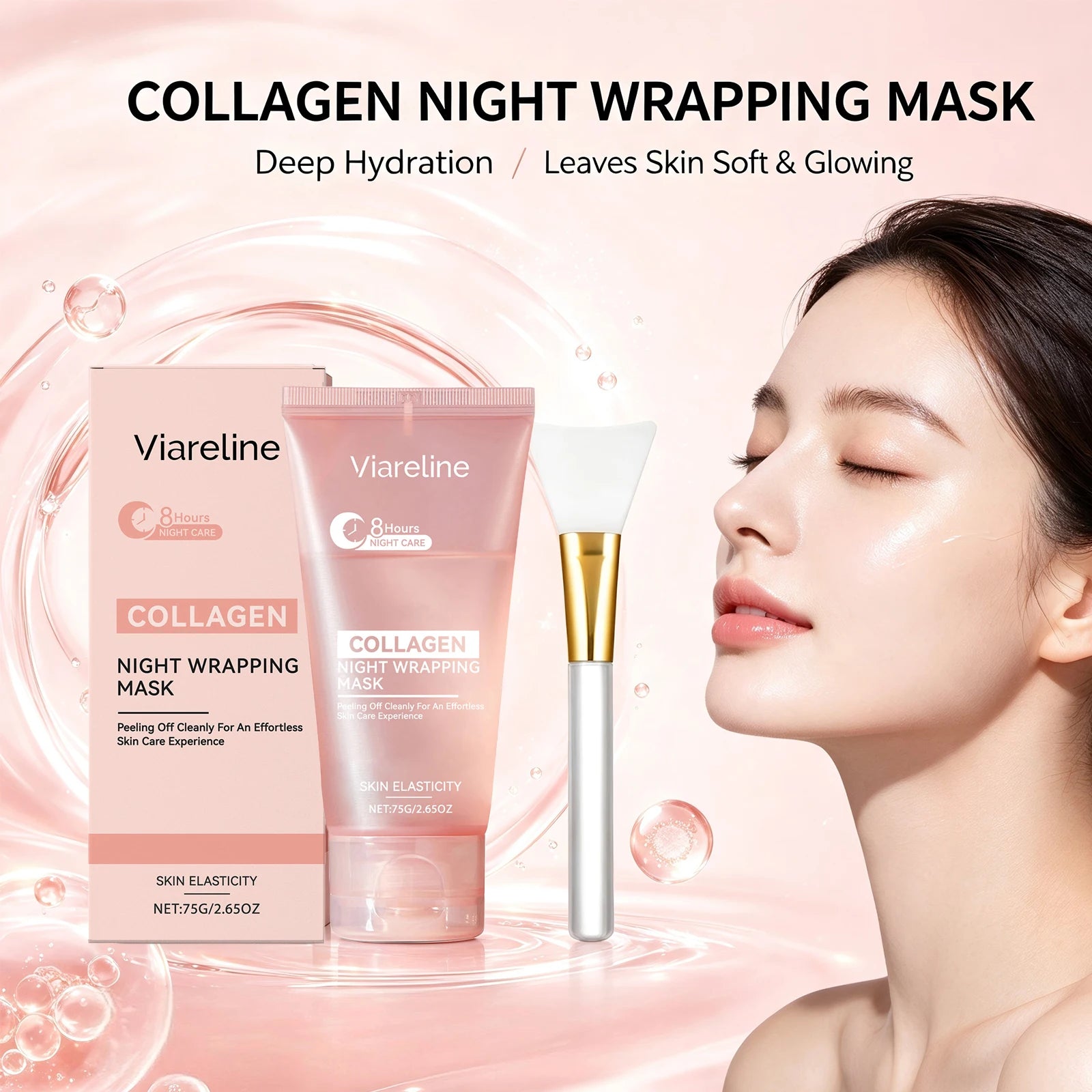 Collagen Overnight Firming Peel-Off Mask for Radiant and Plump Skin - 2