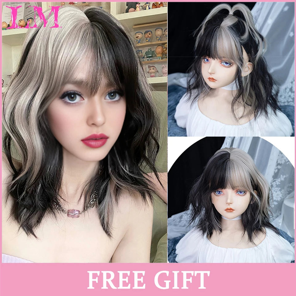24-Inch Long Pink Cosplay Wig for Costumes - 57