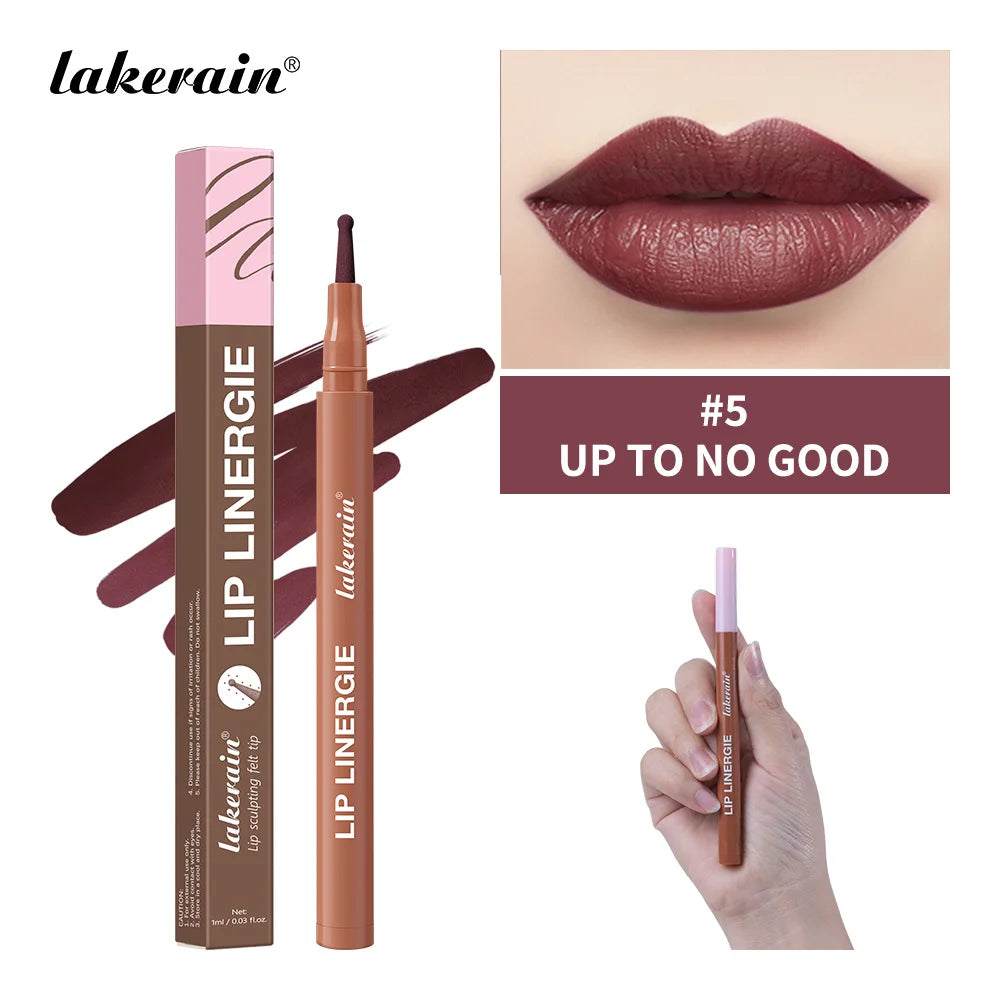 Dual-Sided Lip Contour Stain Pen for Precise Definition and Color