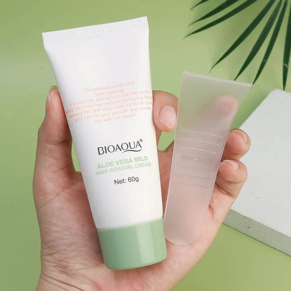 Painless Aloe Vera Hair Removal Cream for Full Body and Intimate Areas