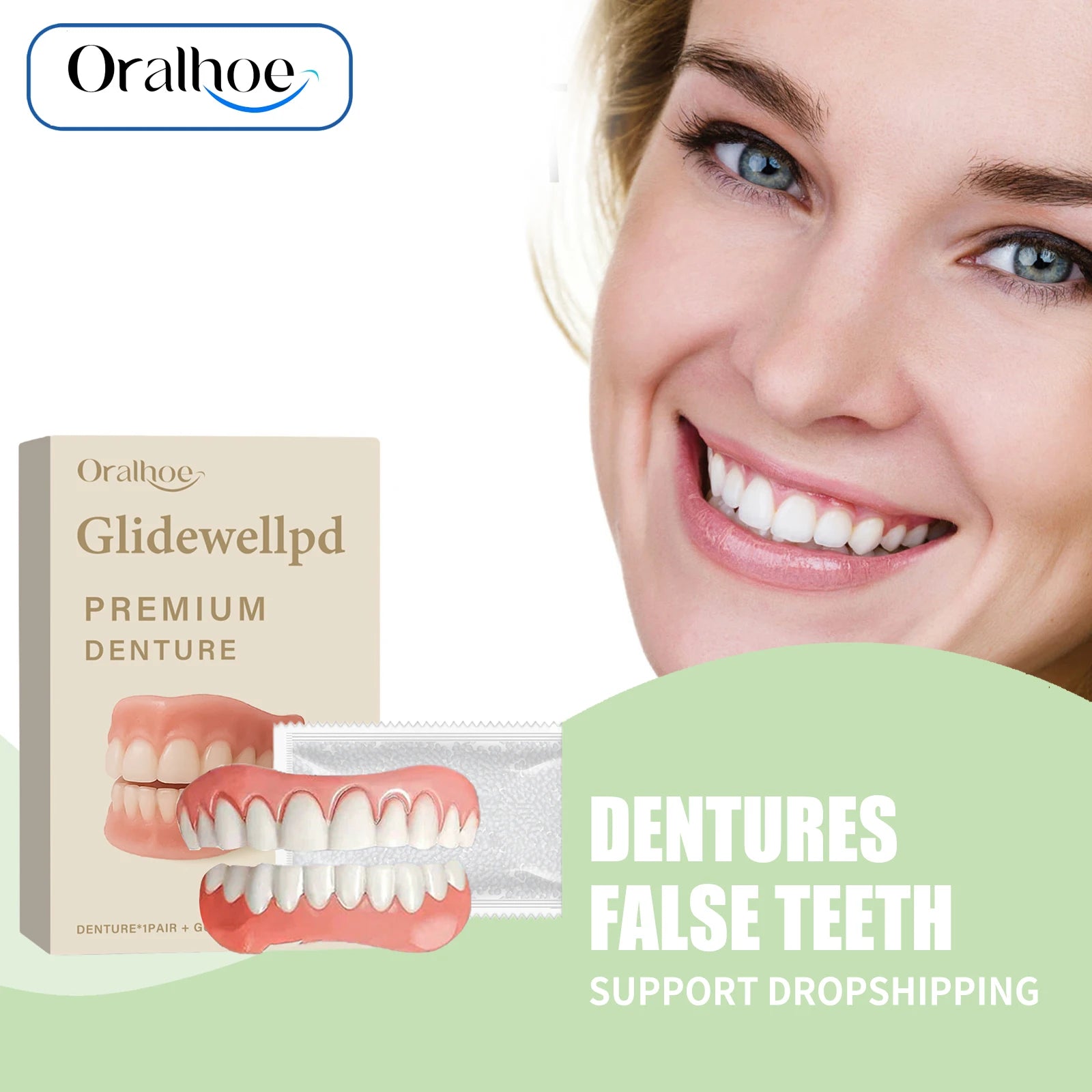 Flexible Silicone Cosmetic Dentures for Missing Teeth and Smile Restoration - 1